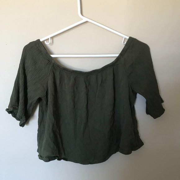Drop shoulder crop top - Picture 1 of 1